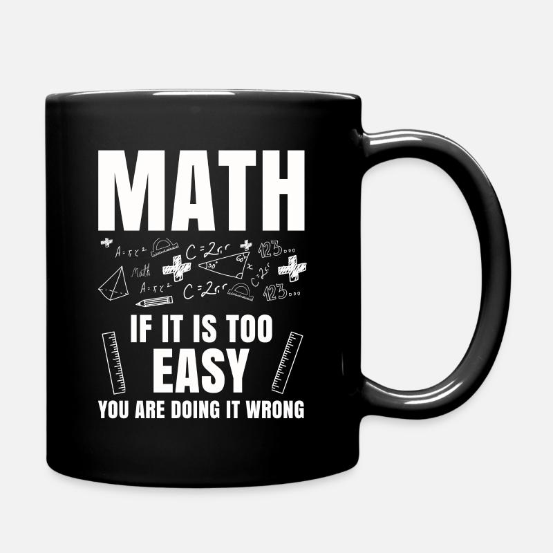 Mathematics Tshirt Professor Geometry Algebra Pi - Full Colour Mug - black
