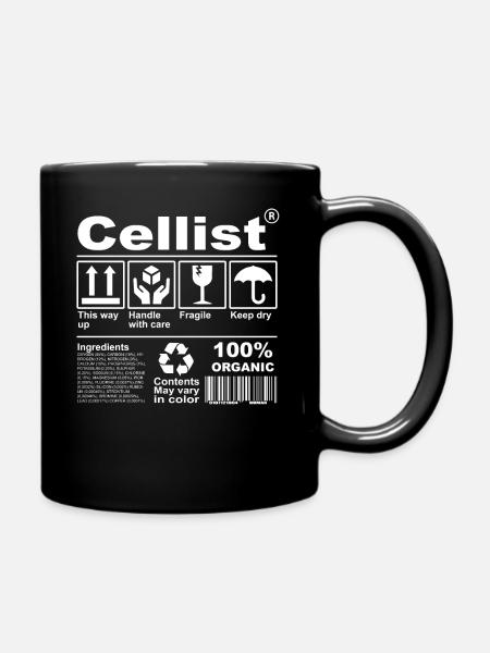 Cellist Product Description Shirt - Tasse einfarbig - Schwarz