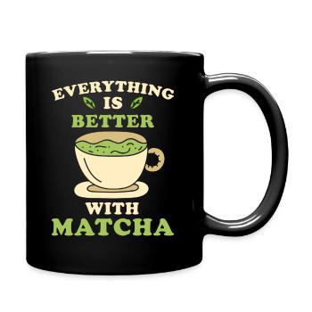Matcha Tea - Full Colour Mug - black - Right
