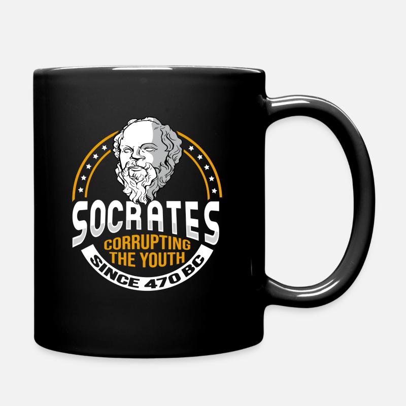 Sokrates Meme für einen Philosophen - Tasse einfarbig - Schwarz