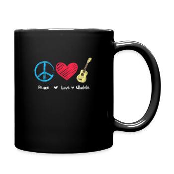 Ukulélé - Mug uni - noir - Droite