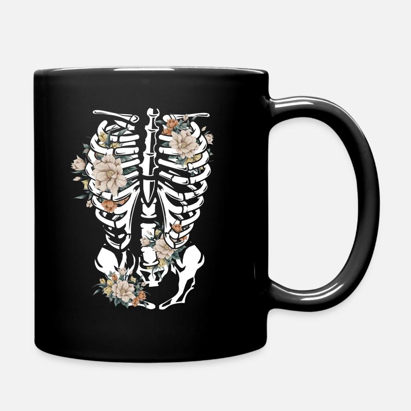 Gothic Flowers - Full Colour Mug - black
