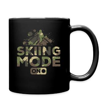 Mode ski sur skier Après-ski Party Vacances au ski - Mug uni - noir - Droite