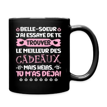 Femme Meilleur Belle-Soeur Super Cadeau Noël - Mug uni - noir - Droite
