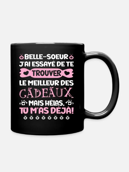 Femme Meilleur Belle-Soeur Super Cadeau Noël - Mug uni - noir
