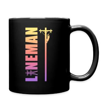 Electrical Lineman Electrician - Tasse einfarbig - Schwarz - Rechts
