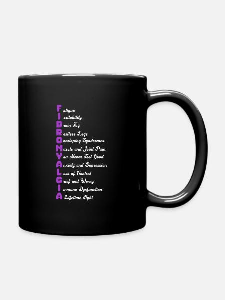 Fibromyalgie Fibro Fibromyalgie Rhumatisme Cadeau - Mug uni - noir