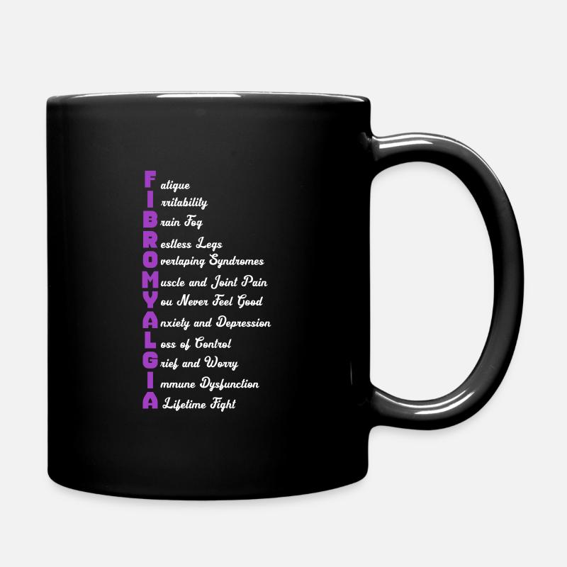 Fibromyalgie Fibro Fibromyalgia Rheuma Geschenk - Tasse einfarbig - Schwarz