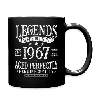 Né en 1967 Legends Cadeau d’anniversaire - Mug uni - noir - Droite