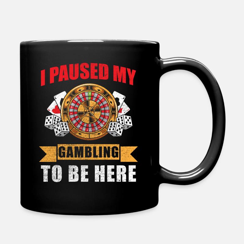 Casino Saying - Full Colour Mug - black