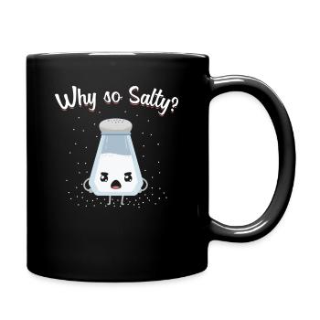 Salty pun - Full Colour Mug - black - Right