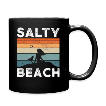 Salty Beach - Full Colour Mug - black - Right