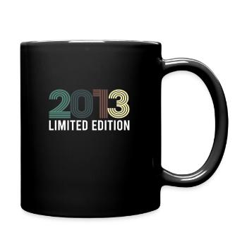 Vintage Limited Edition 2013 Birthday Birth Year - Full Colour Mug - black - Right