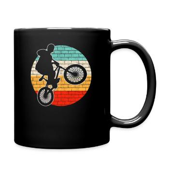 BMX retro - Tasse einfarbig - Schwarz - Rechts