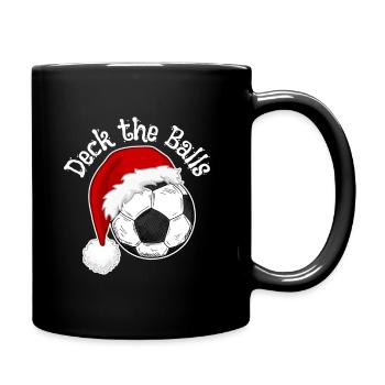 Football fans Christmas design Christmas shirts - Full Colour Mug - black - Right