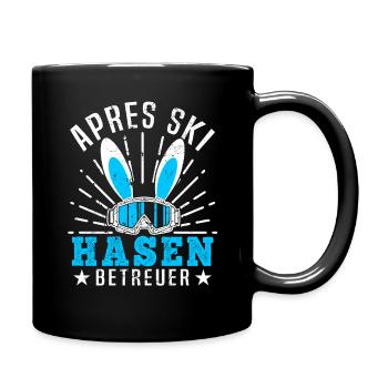 Après-ski Hasen Betreuer - Skifahrer Skiurlaub - Tasse einfarbig - Schwarz - Rechts
