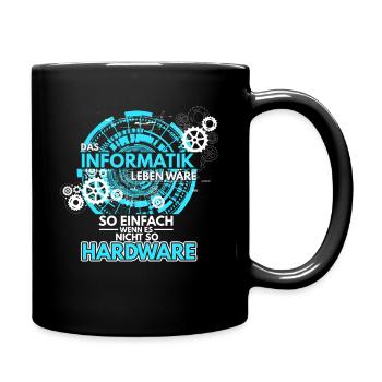 Informatik Programmierer Informatiker Hardware Sof - Tasse einfarbig - Schwarz - Rechts