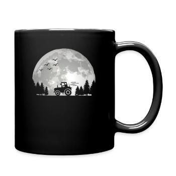Tractor driver Tractor Tractor Farmer Moon - Full Colour Mug - black - Right