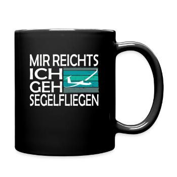 Segelflieger und Segelfliegen - Tasse einfarbig - Schwarz - Rechts
