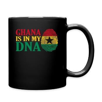 Ghana - Tasse einfarbig - Schwarz - Rechts