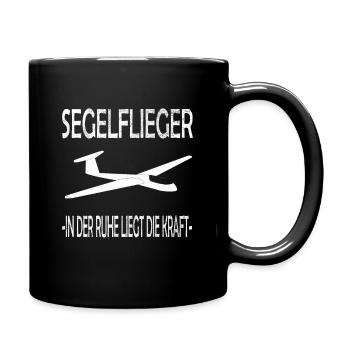 Segelflieger und Segelfliegen - Tasse einfarbig - Schwarz - Rechts