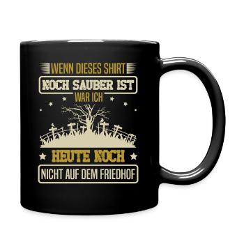 Leichenbestatter Bestattung Totengräber Bestatter - Tasse einfarbig - Schwarz - Rechts