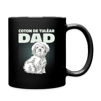 Coton de Tuléar Papa Chiens Chien Propriétaire Cadeau - Mug uni - noir - Droite