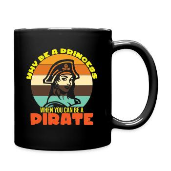 Pirat Piraten Piratenschiff Piraten Geschenk - Tasse einfarbig - Schwarz - Rechts