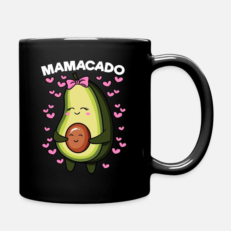 Mamacado Avocado Schwangerschaft Vegane Mama - Tasse einfarbig - Schwarz