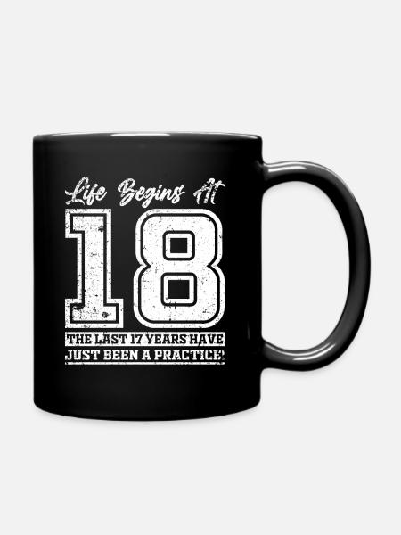 18 Anniversaire 18 Anniversaire Homme 18 ans - Mug uni - noir