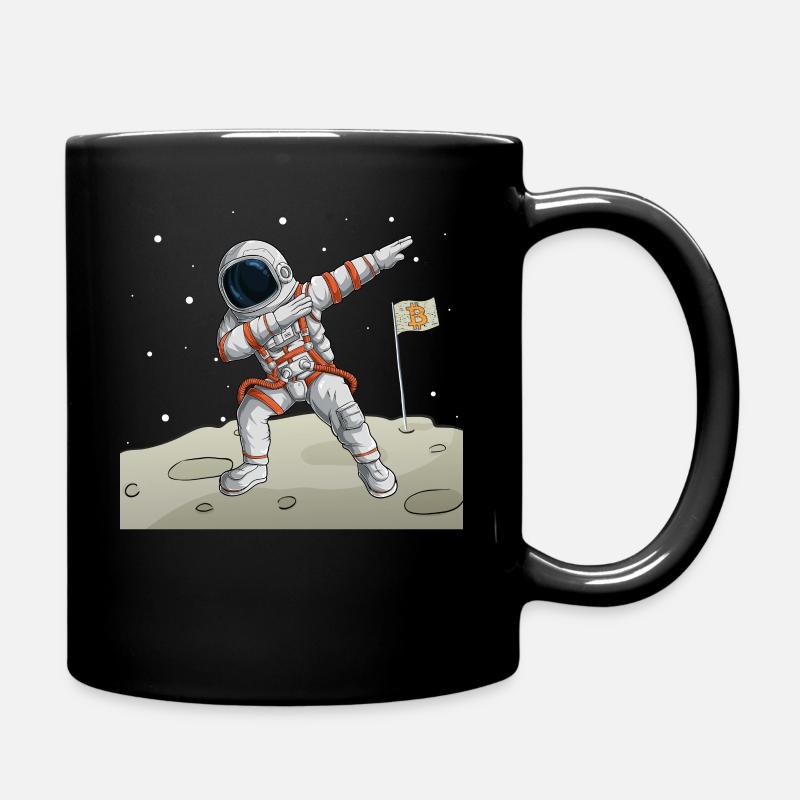 Bitcoin to the moon | Bitcoin Astronaut - Tasse einfarbig - Schwarz