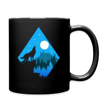 Idée cadeau Wolves Wolf - Mug uni - noir - Droite