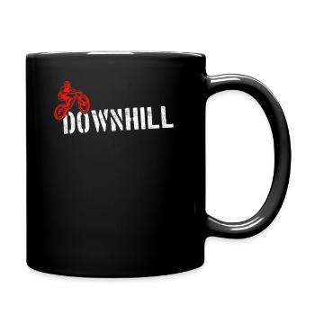 Descente VTT - Mug uni - noir - Droite