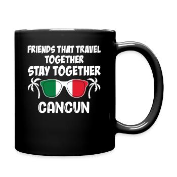 Amis qui voyagent ensemble Cancun Girls Trip - Mug uni - noir - Droite