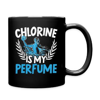 Chlor Ist Mein Parfüm Water Polo Wasserball - Tasse einfarbig - Schwarz - Rechts