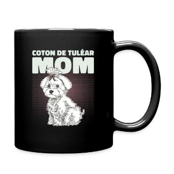 Coton de Tuléar Maman Chien Chien Propriétaire Cadeau - Mug uni - noir - Droite