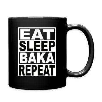 Eat Sleep Baka Repeat - Full Colour Mug - black - Right