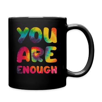 You are enough - Full Colour Mug - black - Right