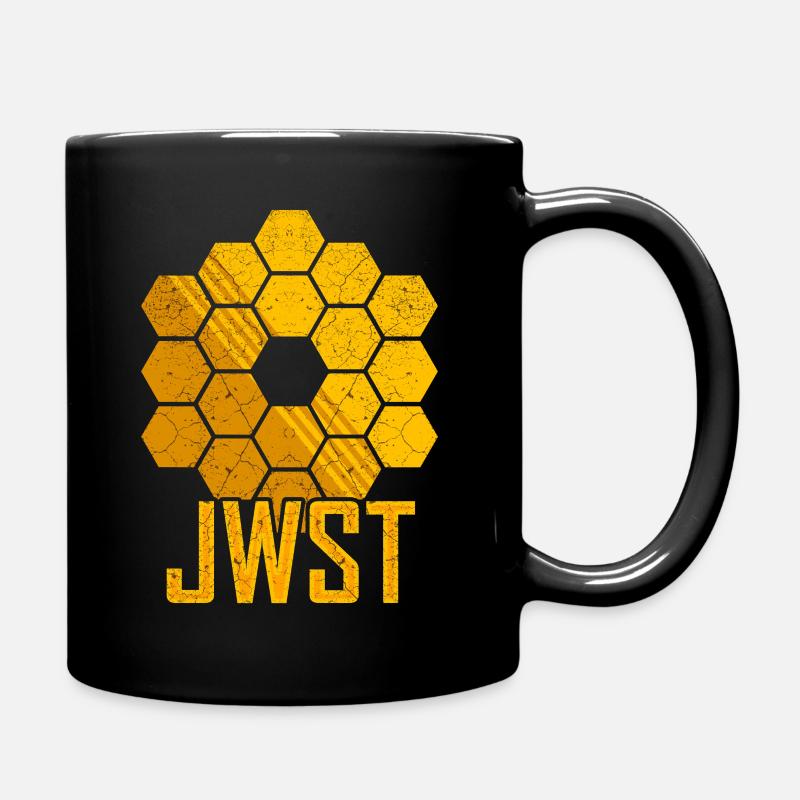 James Webb Weltraumteleskop JWST - Tasse einfarbig - Schwarz