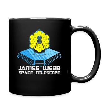 James Webb Weltraumteleskop (JWST) - Tasse einfarbig - Schwarz - Rechts