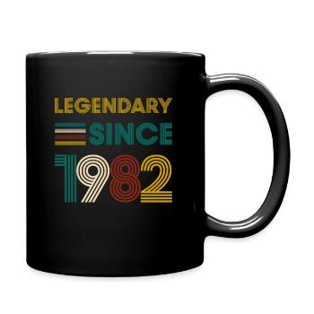 Vintage Légendaire depuis 1982 anniversaire - Mug uni - noir - Droite