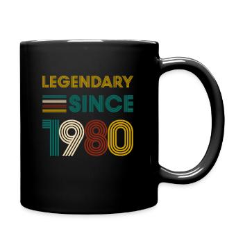Vintage Légendaire depuis 1980 anniversaire - Mug uni - noir - Droite