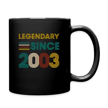Vintage Légendaire depuis 2003 anniversaire - Mug uni - noir - Droite