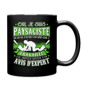 Paysagiste Jardinier Paysagiste Aménagement - Mug uni - noir - Droite