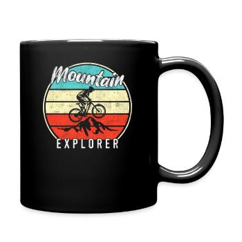 Mountain Mountainbike Explorer - Tasse einfarbig - Schwarz - Rechts