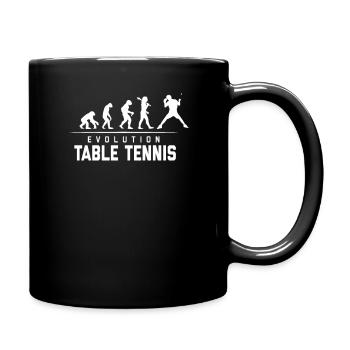 EVOLUTION DU TENNIS DE TABLE - Mug uni - noir - Droite