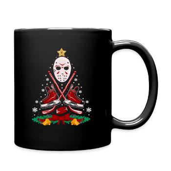 Chandail de Noël pour les joueurs de hockey sur glace - Mug uni - noir - Droite