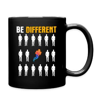Football American Football Geschenk - Tasse einfarbig - Schwarz - Rechts