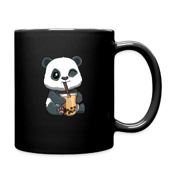 Kawaii Panda Otaku Boba Tee - Tasse einfarbig - Schwarz - Rechts