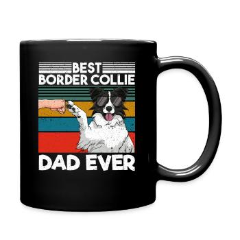Meilleur border collie papa de tous les temps - Mug uni - noir - Droite